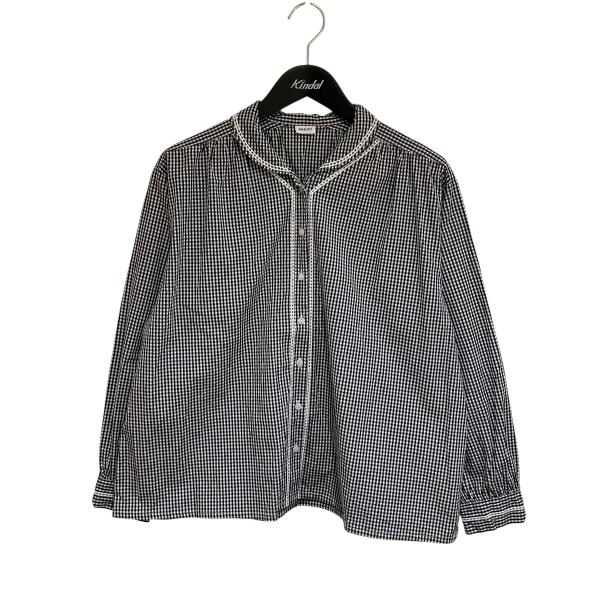 パーリッシィ PAR ICI VINTAGE DOUBLE STAND SHIRT チェックブラウス...