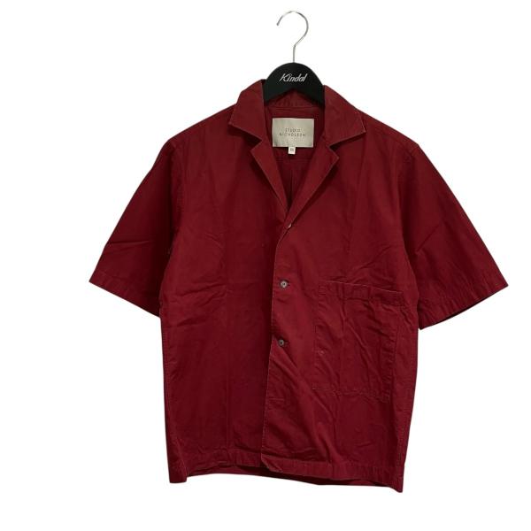 【値下げ】STUDIO NICHOLSON 半袖シャツ COKLE SNM レッド サイズ：XS (...