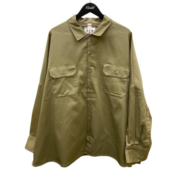 【値下げ】SHINYA KOZUKA×Dickies Giant Work Shirt With D...