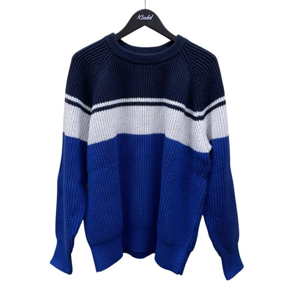 コンフォータブル リーズン COMFORTABLE REASON オーディエンスニット ブルー サイ...