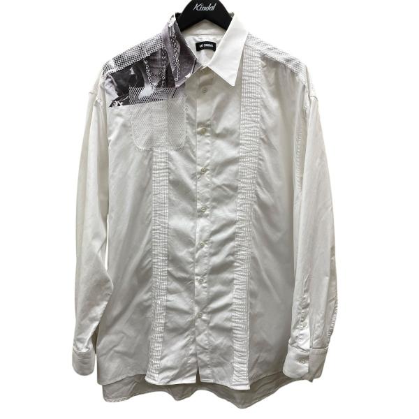 ラフシモンズ RAF SIMONS 19SS 長袖シャツ 191-292F ホワイト サイズ：46