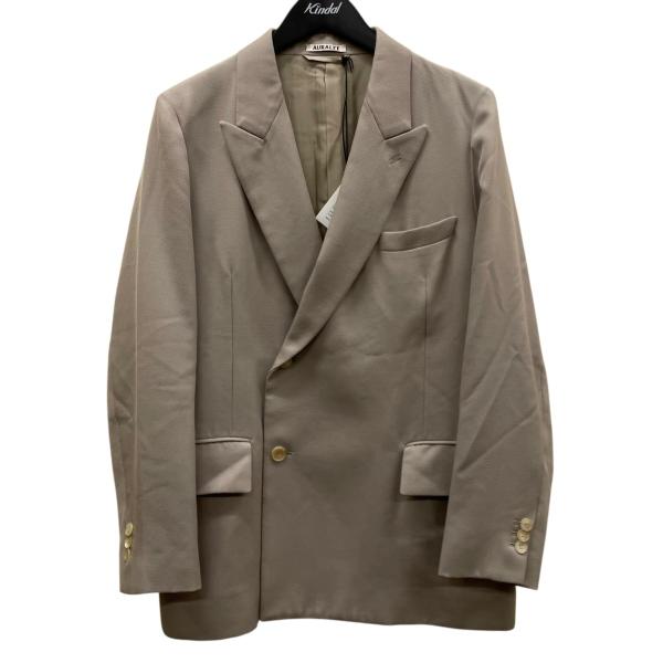 【値下げ】AURALEE WOOL KID MOHAIR KERSEY JACKET テーラードジャ...