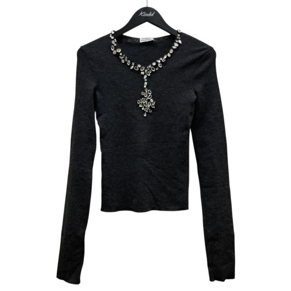 【値下げ】PHILOSOPHY DI ALBERTA FERRETTI ラインストーンVネックニット...