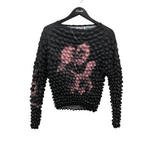 エムエーエスユー MASU ANGEL POPCORN TOPS 長袖カットソー MASS-CS0224I ブラック サイズ：46