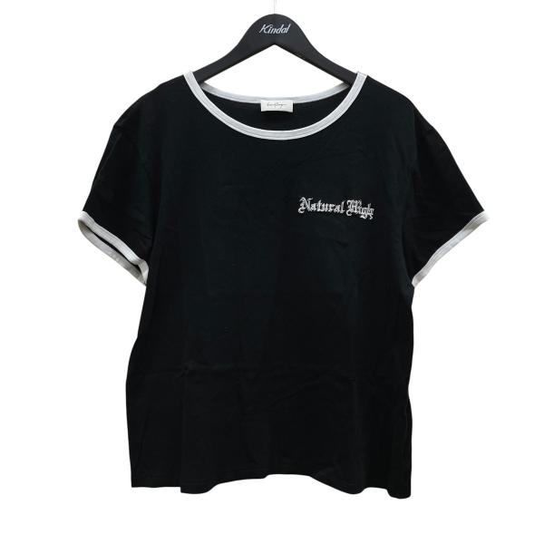 セカンドレイヤー SECOND／LAYER 刺繍入り リンガーTシャツ 半袖Tシャツ コットンTシャ...