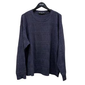 クリスチャンディオールムッシュ Christian Dior MONSIEUR クルーネックニット パープル サイズ：4
