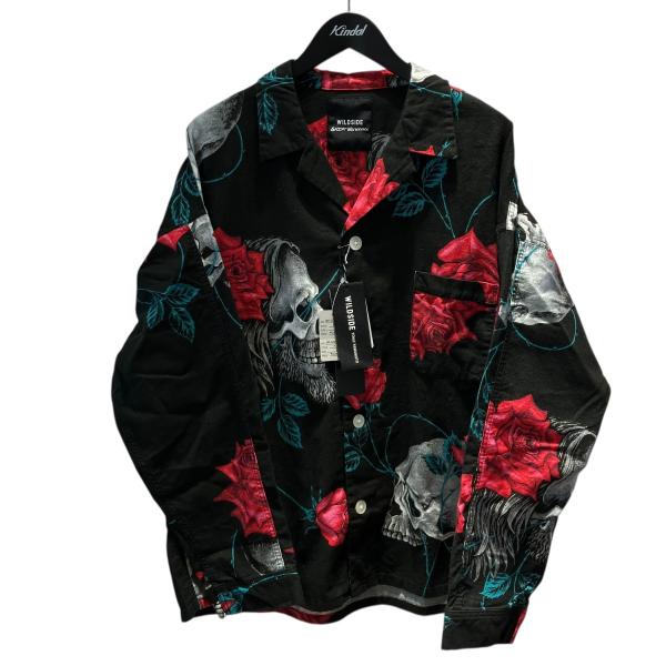 セント マイケル SAINT Mxxxxxxxx×WILDSIDE PAJAMA SHIRT  総柄...