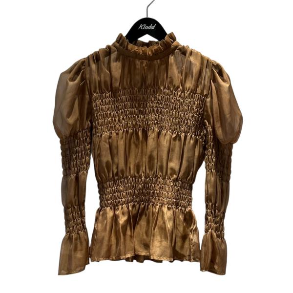 アメリ AMERI SHEER VOLUME SHIRRING TOP フリルカットソー 01220...