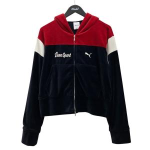 エムエーエスユー×プーマ MASU×PUMA 【SHORT TRACK HOODIE】 フーデッドジャケット 636086 レッド×ネイビー×ホワイト