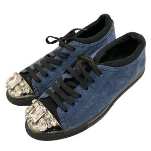 MIU MIU ビジュースニーカー 9891 ネイビー サイズ：36 (EC)