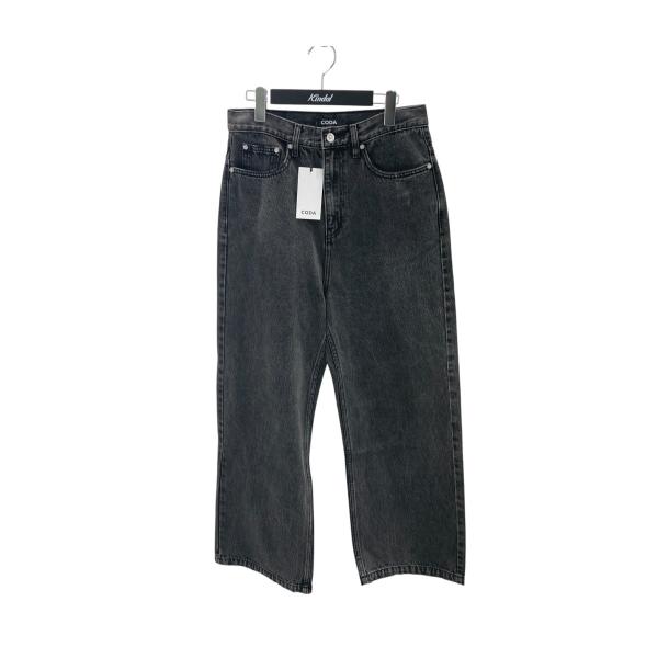 コーダー CODA BLACK ACID WASH BREAK CUT STRAIGHT JEANS...