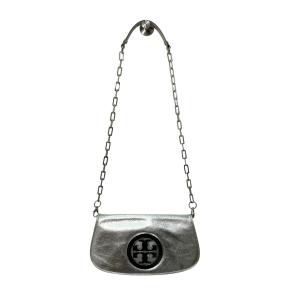 トリーバーチ TORY BURCH 2WAY クラッチバッグ ショルダーバッグ シルバー