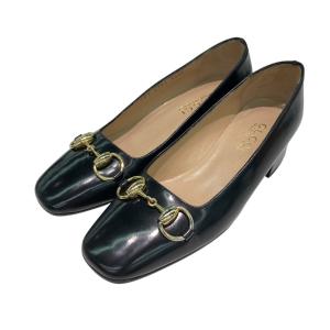 グッチ GUCCI ホースビット パンプス ブラック サイズ：34 1/2C(21.5cm相当）