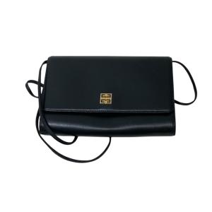 ジバンシィ GIVENCHY 4Gロゴ ショルダーバッグ／ポシェット ブラック×ゴールド