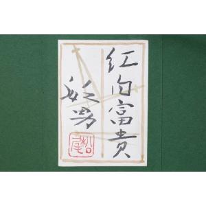 【真作】松尾敏男 「紅向富貴」 日本画 F6号...の詳細画像4
