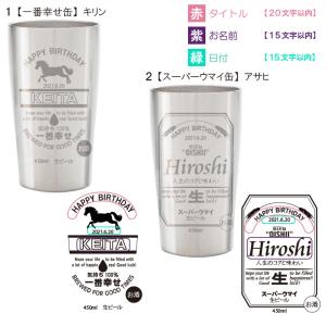 名入れ タンブラー ビール 450ml 缶ビー...の詳細画像5
