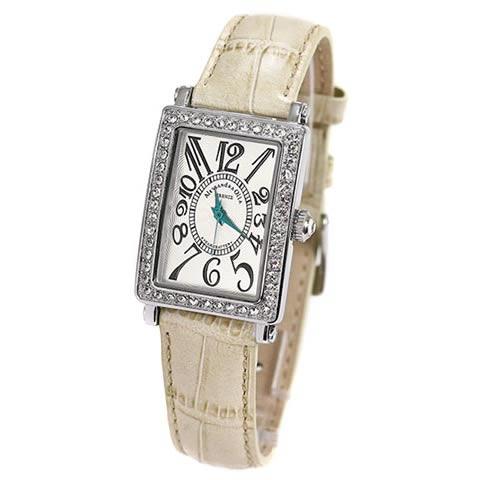アレサンドラオーラ AO-1500-1IV レディーストノー型腕時計 スワロフスキー