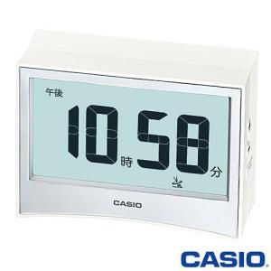 カシオ 電波 置き時計 S01J (ホワイト) デジタル 温度・湿度計測機能｜king