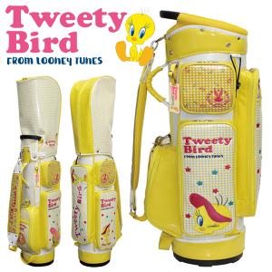 LOONEY TUNES トゥイーティー バード レディース キャディバッグ <BR><BR>ルーニーテューンズ Tweety Bird CB LTCM005 8.5型 46インチ対応｜king