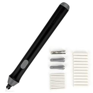 電動消しゴム ペン型 替え芯付き 電池式 電動 消しゴム セット 字消し器 文房具 オフィス用品 ペン型消しゴム 替え芯 デッサン 製図