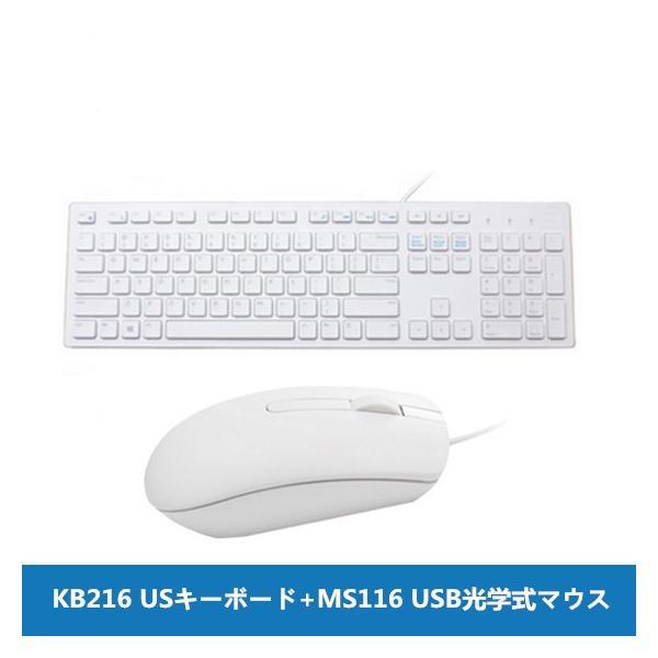 新品 Dell KB216 USキーボード＆MS116 USB光学式マウスセット 有線 USB 英語...