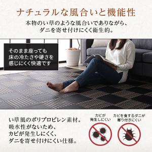 ラグ マット い草 調 本間8畳 約382×3...の詳細画像3