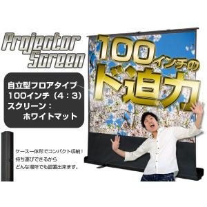 100インチ プロジェクタースクリーン  ケース一体型###スクリGS41001###｜kingdom-sp