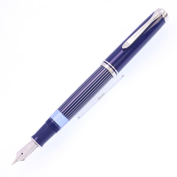 万年筆 Pelikan ペリカン 万年筆 スーベレーン M815 メタルストライプ ブルー