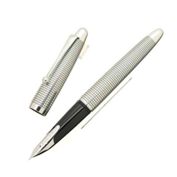 万年筆 PILOT パイロット 万年筆 シルバーン 格子