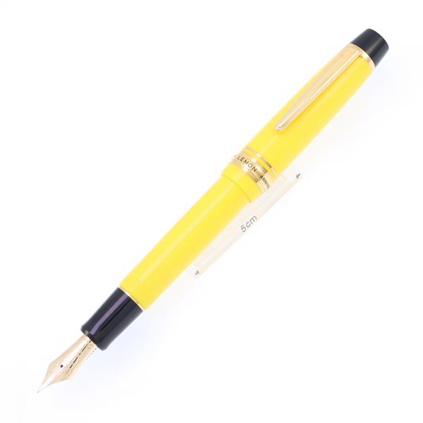 万年筆 丸善 丸善創業140周年記念 檸檬 -LEMON- 中字 中古-良上品 SAS対象
