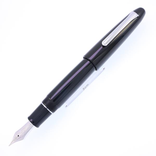 万年筆 セーラー キングプロフィット エボナイト 銀 太字 中古-良上品 SAS対象