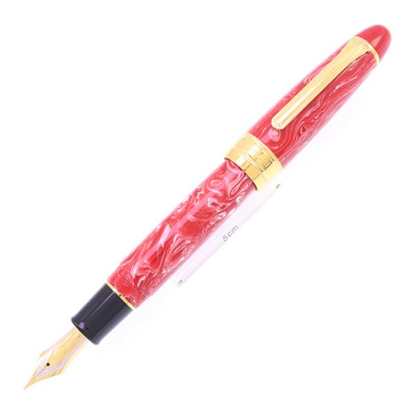 万年筆 セーラー 丸善日本橋限定 キングプロフィット レッドアクア 中字 中古-美品