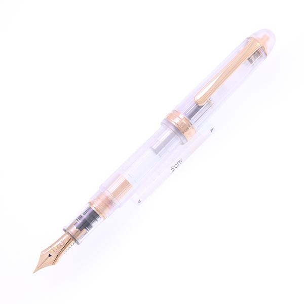 万年筆 プラチナ #3776 センチュリー NICE(ニース) ロゼ 細字 研磨 中古-難有品