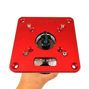 DIY 工具 汎用 木工用トリマーベース プレート マキタ ボッシュ等 レッド アルミ合金