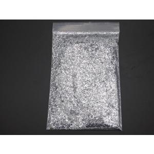 高品質 メタルフレーク ラメ シルバー 1mm 1/24インチ 100g