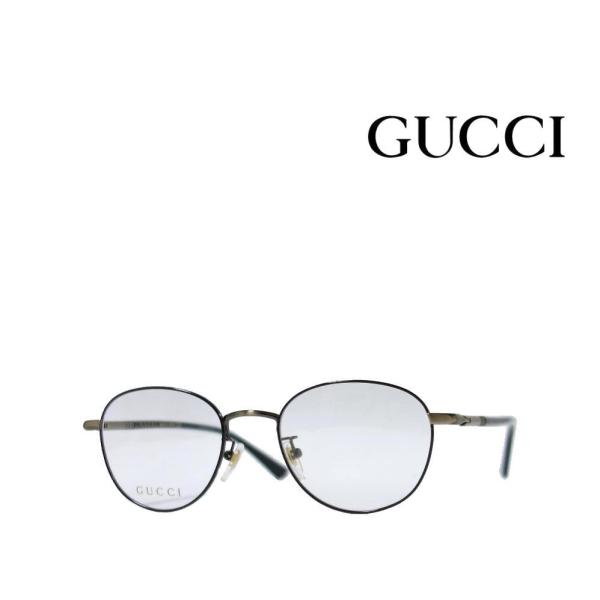 【GUCCI】グッチ　メガネフレーム　GG 1128OJ　001　ブラック・アンティークゴールド　T...
