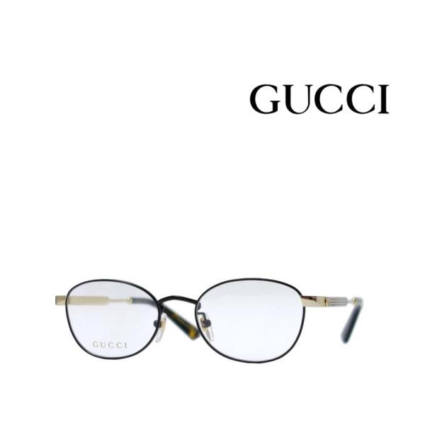 【GUCCI】グッチ メガネフレーム　GG0591OJ　004　マットブラック・ゴールド　国内正規品