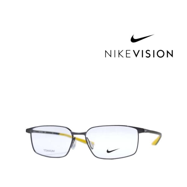 【NIKE VISION】  ナイキ メガネフレーム　6076AF　062　マットガンメタル　TIT...