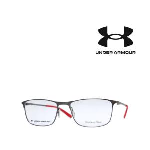 【UNDER ARMOUR】 アンダーアーマー メガネフレーム　UA5015/G　R80　セミマットダークルテニウム　国内正規品｜kinglass