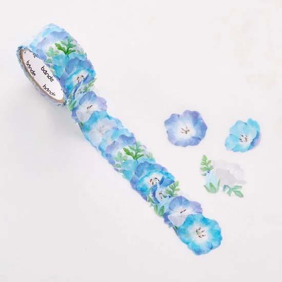 bande  1枚ずつめくれるマスキングテープ ネモフィラ