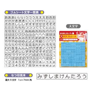 シヤチハタ おなまえスタンプ用 大文字ゴムシー...の詳細画像2