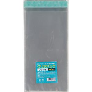 クリアパック(テープ付) 100枚 キングコーポレーション OPP袋 透明袋｜kingle