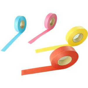 紙テープ ロール 4本 赤/黄/桃/水色 キン...の詳細画像2