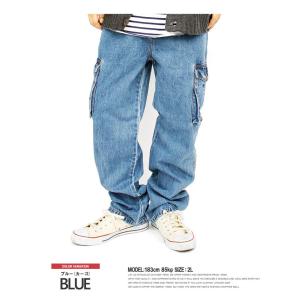 カーゴパンツ メンズ 大きいサイズ デニムカー...の詳細画像4