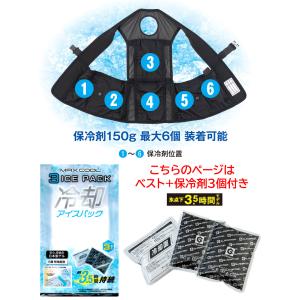爆買 保冷ベスト アイスパック セット メンズ...の詳細画像4
