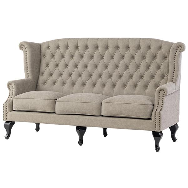 チェスターフィールド 輸入家具 ヴィンテージ ソファー ソファ そふぁ ウイングバック 三人掛け 3...