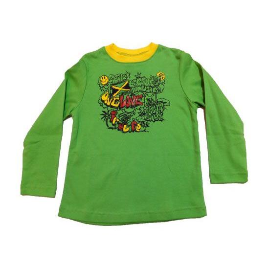 KID'S  REGGAE  ロンT/長袖Tシャツ  GREEN  JAMAICA