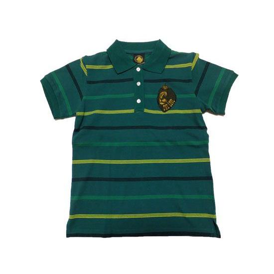 JAH TRIBE レディースREGGAE  ライオン刺繍ポロシャツ /GREEN × JAMAIC...