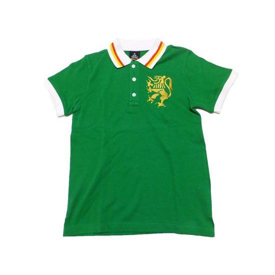 JAH TRIBE レディースREGGAE  ライオン刺繍ポロシャツ/ GREEN   LION