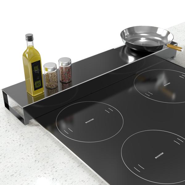 HOMEASY 排気口カバー 伸縮式 コンロカバー ステンレス 【幅42~84cm 奥行き12cm】...